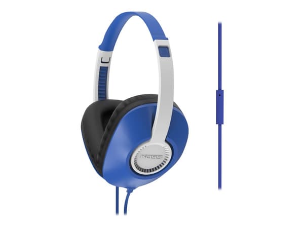 Koss UR23i - Mikrofonipuhelin - täysi tukiasema - kotelointi - 3,5 mm:n liitin - sininen