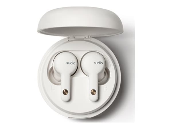 Sudio A2WHT, True Wireless Stereo (TWS), Puhelut/Musiikki, 56,6 g, Kuulokkeet, Valkoinen