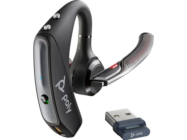 POLY Voyager 5200, Trådlös, Car/Home office, 20 g, Headset, Svart