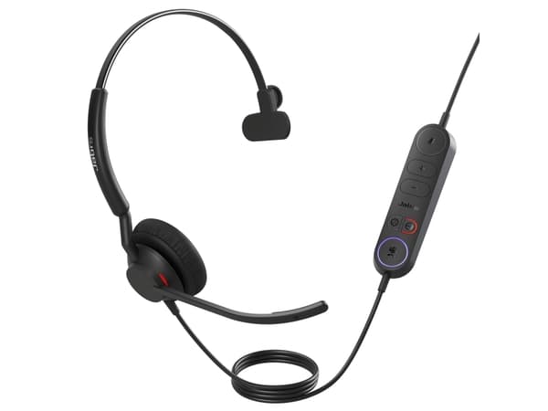 Jabra Engage 40 Mono - Headset - på örat - kabelansluten - USB-C - ljudisolerande - Optimerat för Microsoft Teams