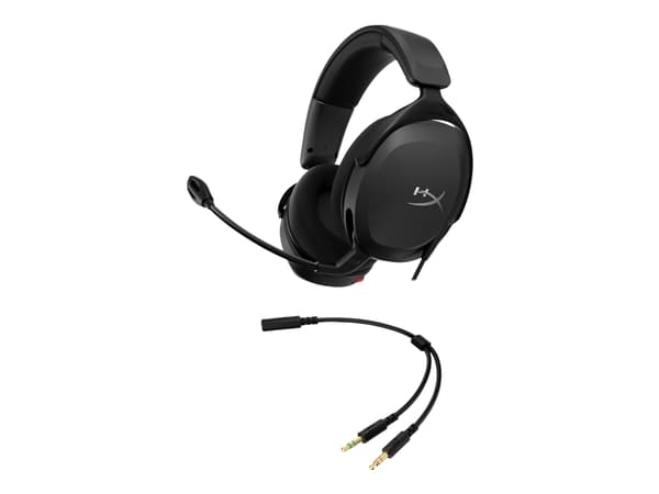 HyperX Cloud Stinger 2 Core - Headset - fullstorlek - kabelansluten - svart - för Victus by HP Laptop 15, 16; EliteDesk 800 G6; Laptop 17; Pavilion x