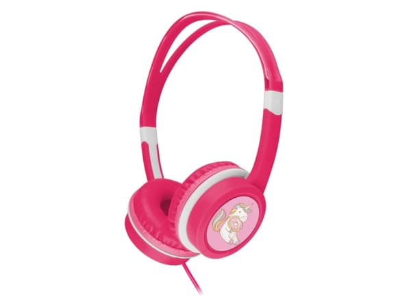 Gembird MHP-JR-PK, Koblet med ledninger (ikke trådløs), Musikk, 520 g, Hodetelefoner, Rosa