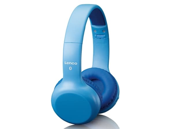 Lenco HPB-110 Kids Kopfhörer BT blau 85DB Limite akku stickers, Langallinen & langaton, 130 g, Kuulokkeet, Sininen