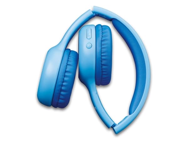 Lenco HPB-110 Kids Kopfhörer BT blau 85DB Limite akku stickers, Langallinen & langaton, 130 g, Kuulokkeet, Sininen