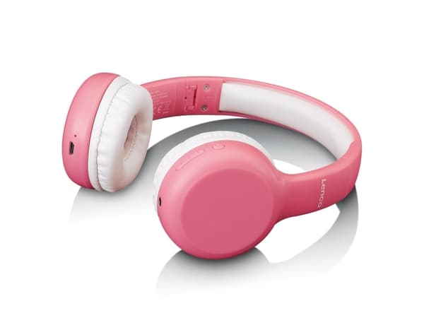 Lenco HPB-110PK, Kabel & Trådlös, 130 g, Headset, Rosa