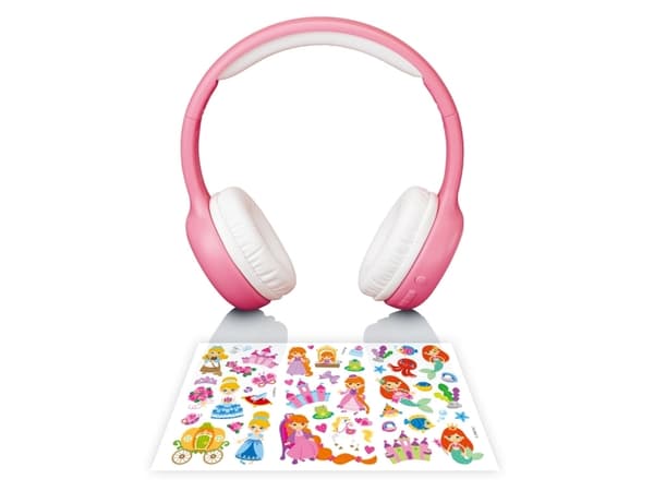 Lenco HPB-110PK, Kabel & Trådlös, 130 g, Headset, Rosa