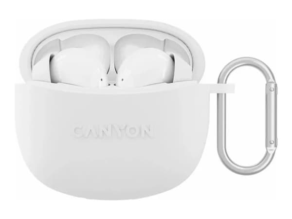 Canyon CNS-TWS5W, Langaton, Puhelut/Musiikki/Urheilu/Päivittäinen, 20 - 20000 Hz, 36 g, Kuulokkeet, Valkoinen