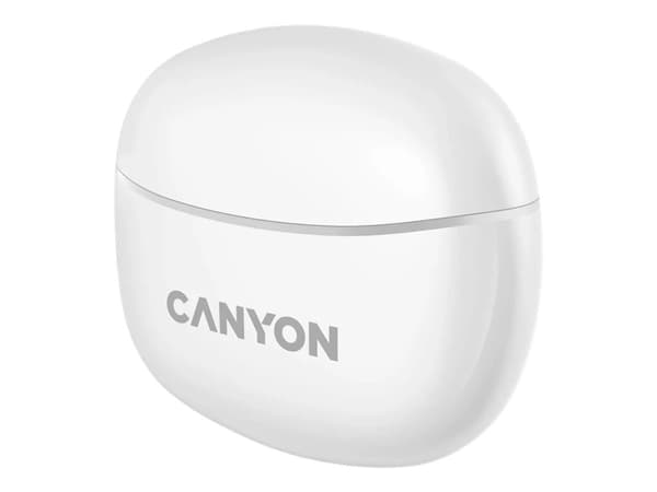Canyon CNS-TWS5W, Langaton, Puhelut/Musiikki/Urheilu/Päivittäinen, 20 - 20000 Hz, 36 g, Kuulokkeet, Valkoinen