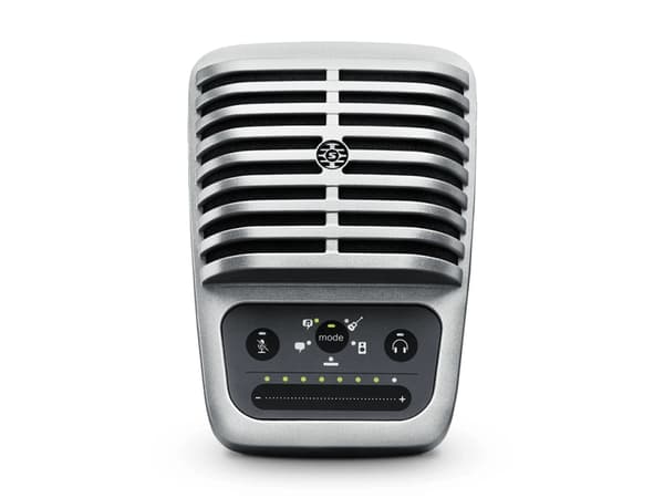 Shure MOTIV MV51, Digital videokameramikrofon, -39 dB, 20 - 20000 Hz, 24 bit, 48 kHz, Speech/Singing/Acoustic/Loud/Flat