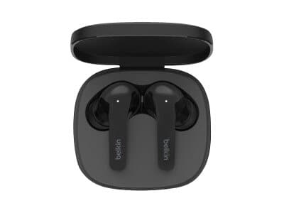 Belkin SoundForm Flow - True wireless-hörlurar med mikrofon - inuti örat - Bluetooth - aktiv brusradering - svart