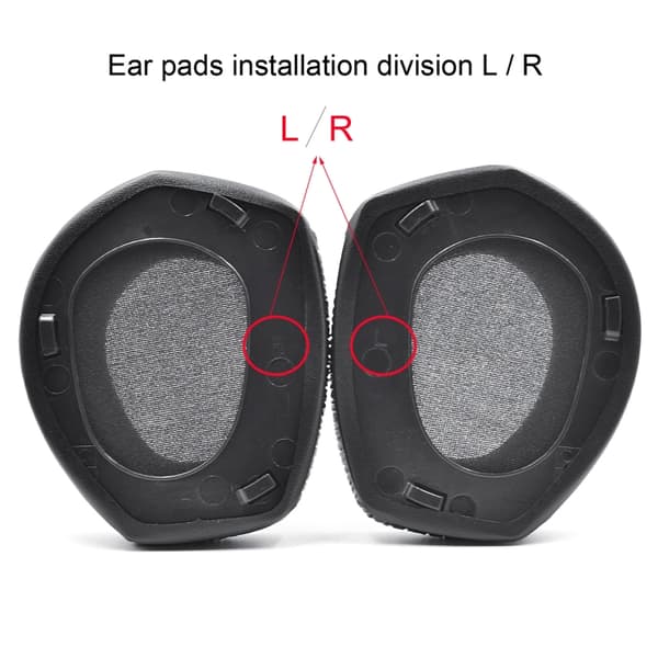 Pehmeät korvatyynyt Sennheiser HDR RS165 RS175 RS185 RS195 - Musta
