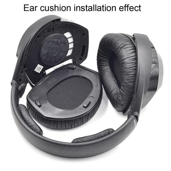 Pehmeät korvatyynyt Sennheiser HDR RS165 RS175 RS185 RS195 - Musta