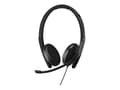Miniatyrbilde 1 av 5: EPOS ADAPT 165T USB-C II - ADAPT 100 Series - hodesett - on-ear - kablet - 3,5 mm jakk, USB-C - svart - Certified for Microsoft Teams, Optimert for U