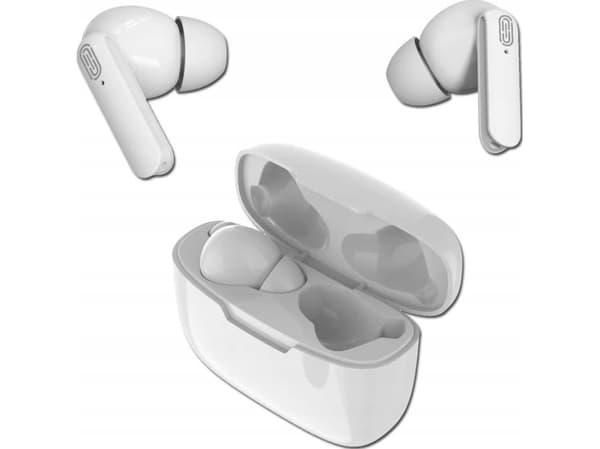 2GO TWS Dynamic, Trådlös, Samtal/musik, Headset, Vit