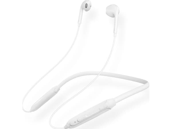 Dudao Magnetic Suction in-ear trådløse Bluetooth-hodetelefoner hvite (U5B)