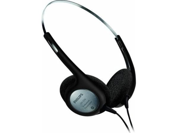 Philips LFH2236, Langallinen, 18 - 20000 Hz, Musiikki, 75 g, Kuulokkeet, Musta