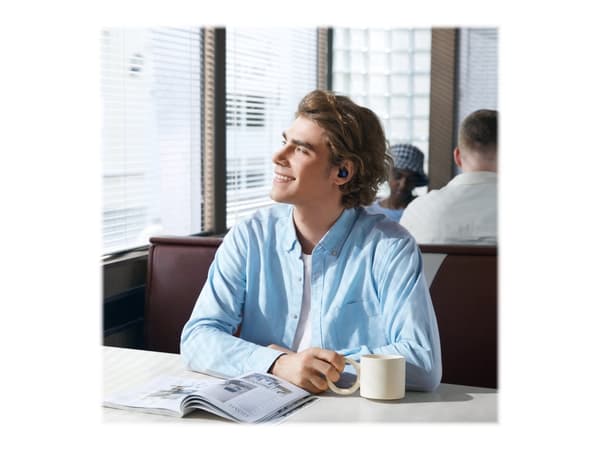 Soundcore Space A40 - Trådlösa hörlurar med mikrofon - i örat - Bluetooth - aktiv brusreducering - marinblått
