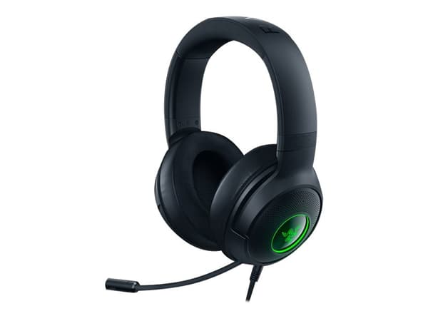 Razer Kraken V3 X, Langallinen, Pelaaminen, 12 - 28000 Hz, 283 g, Kuulokkeet, Musta