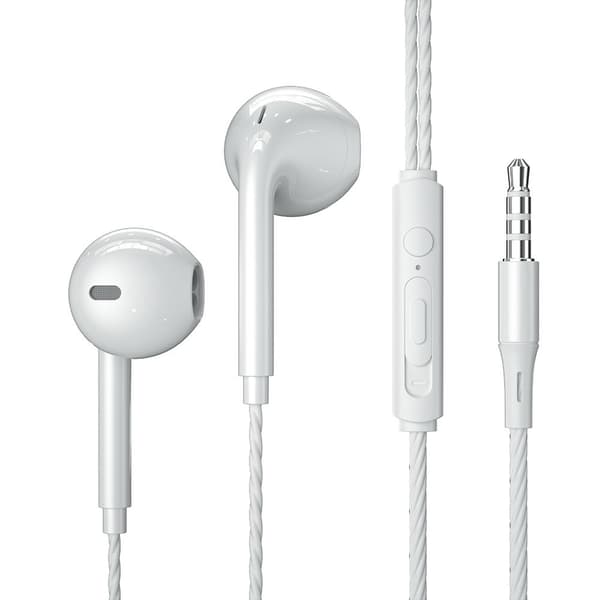 Essager Earbud 3.5mm Hörlurar 1.2m Vit