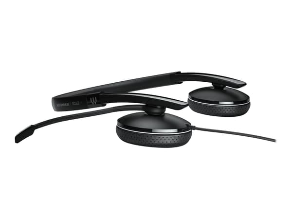 EPOS ADAPT 165T USB II - ADAPT 100 Series - hodesett - on-ear - kablet - 3,5 mm jakk, USB-A - svart - Certified for Microsoft Teams, Optimert for UC
