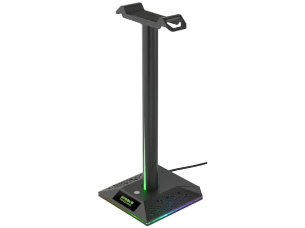 SpeaKa Professional SP-HPS-310 Hodetelefonstativ Passer for (hodetelefoner): On-Ear Hodetelefoner, Over-Ear Hodetelefoner Svart (SP-10095164)