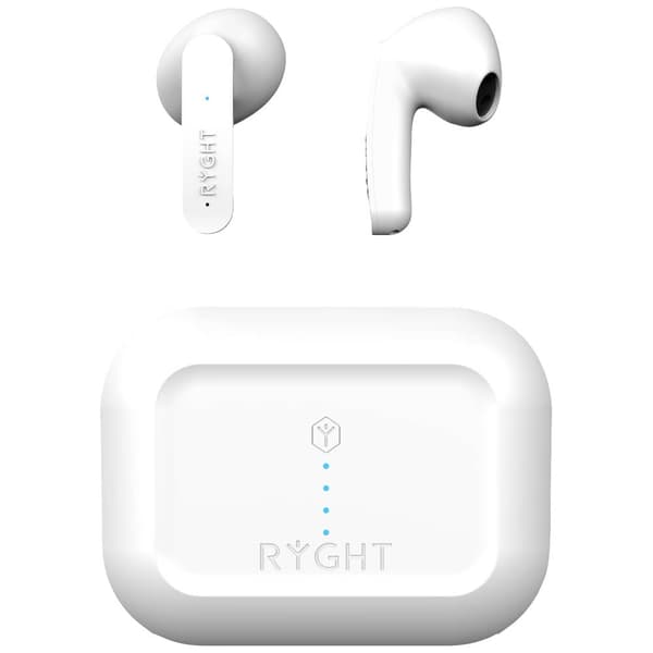RYGHT MINO In-ear headset Bluetooth Stereo Vit Brusreducering för mikrofon Batteriladdningsindikering, Headset, Laddnin