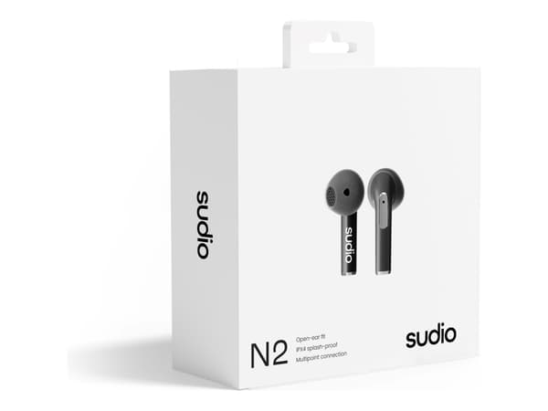 Sudio N2BLK, True Wireless Stereo (TWS), Samtal/musik, 42,12 g, Headset, Svart