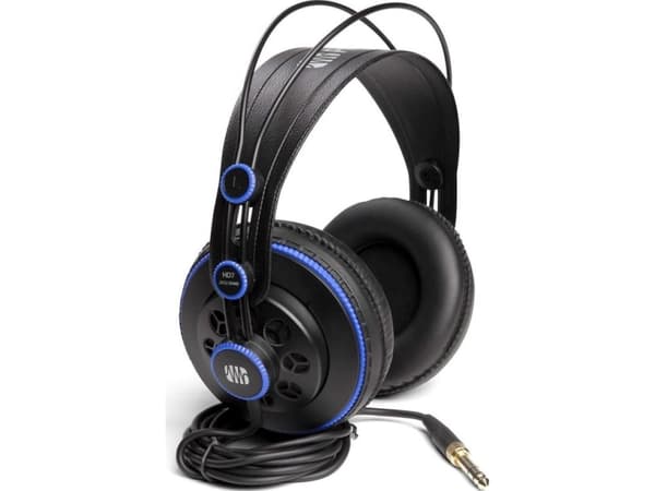 PreSonus HD7, Hovedtelefoner, Headset, Scene/studie, Sort, Blå, 2,5 m, Ledningsført