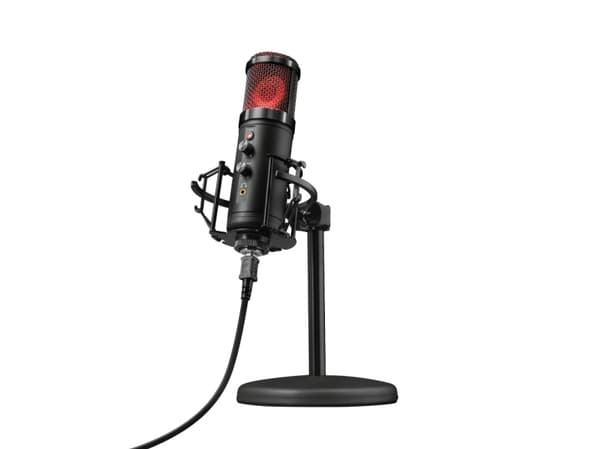 Trust GXT 256 Exxo, PC-mikrofoni, 130 dB, 30 - 18000 Hz, 32 ohmia (O), 16 bittiä, 48 khz