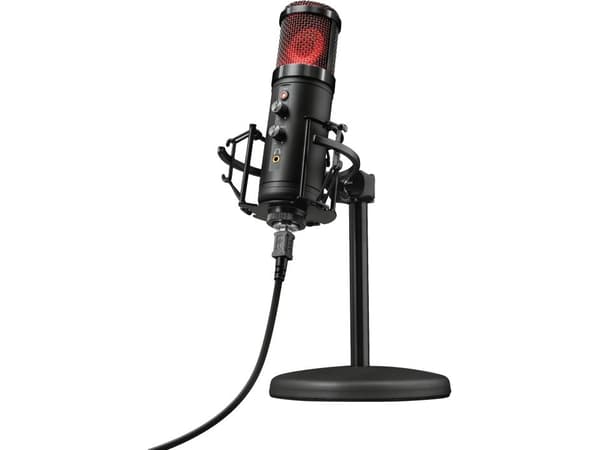 Trust GXT 256 Exxo, PC-mikrofoni, 130 dB, 30 - 18000 Hz, 32 ohmia (O), 16 bittiä, 48 khz