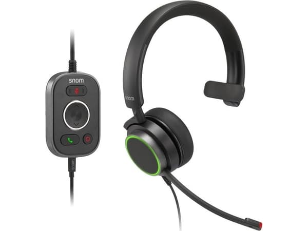 snom A330M - Hodesett - on-ear - kablet - USB, 3,5 mm jakk