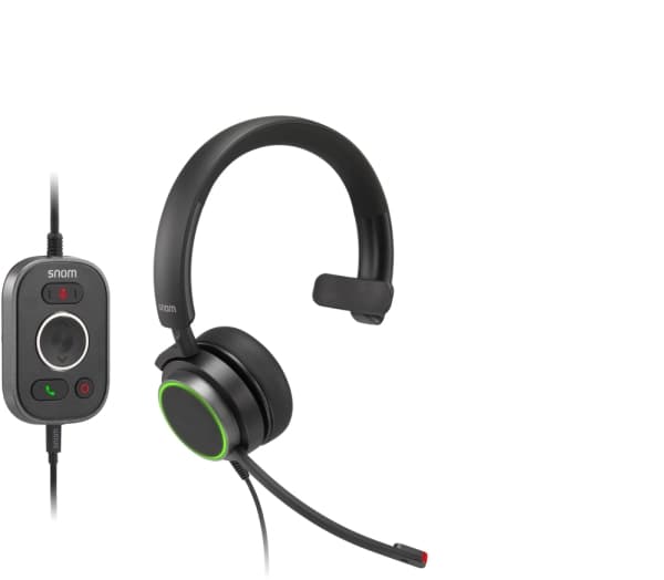 snom A330M - Hodesett - on-ear - kablet - USB, 3,5 mm jakk