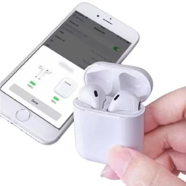 EarPods Trådlösa Bluetooth Hörlurar WhitePods In-Ear inPods Version 5