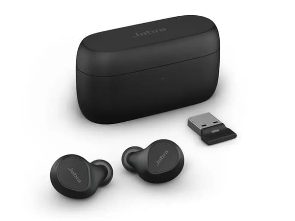 Jabra Evolve2 Buds MS - True wireless-hörlurar med mikrofon - inuti örat - Bluetooth - aktiv brusradering - USB-A via Bluetooth-adapter - ljudisolera