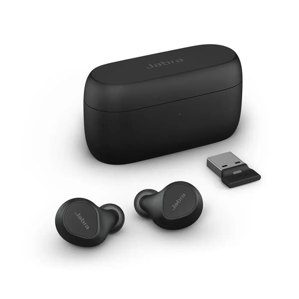 Jabra Evolve2 Buds MS - True wireless-hörlurar med mikrofon - inuti örat - Bluetooth - aktiv brusradering - USB-A via Bluetooth-adapter - ljudisolera