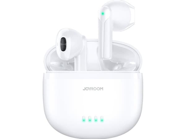 Joyroom Joyroom hörlurar TWS trådlös ENC vattentät IPX4 Bluetooth 5.3 vit (JR-TL11)
