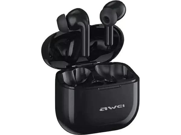 Awei TWS headphones AWEI T1 Pro Bluetooth 5.3 + docking station black/black