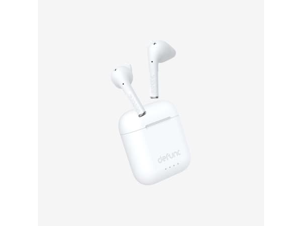DEFUNC True Talk, True Wireless Stereo (TWS), Puhelut/Musiikki/Urheilu/Päivittäinen, 20 - 20000 Hz, 42 g, Kuulokkeet, Valkoinen