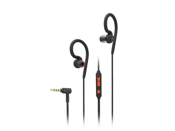 Vivanco Sport Outdoor, Headset, Öronkrok, Idrott, Svart, Orange, Binaural, Multiknapp, Volume +, Volume -
