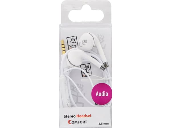 2GO 795964, Koblet med ledninger (ikke trådløs), Calls/Music, Hodesett, Hvit