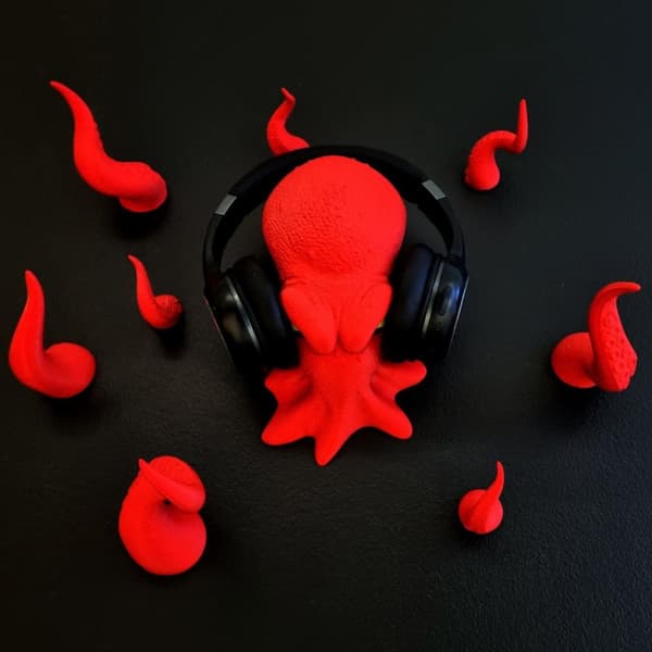 Octopus hörlurshållare vägghängare heminredning