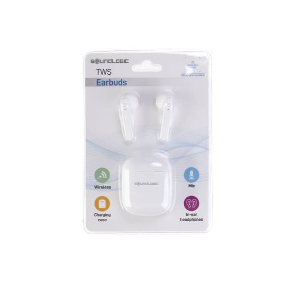 Soundlogic TWS Earbuds In Ear hörlurar Bluetooth Vit