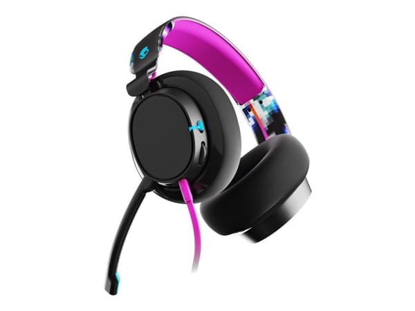 Skullcandy SLYR PRO - Headset - fullstorlek - kabelansluten - USB, 3,5 mm kontakt - ljudisolerande - black digi hype