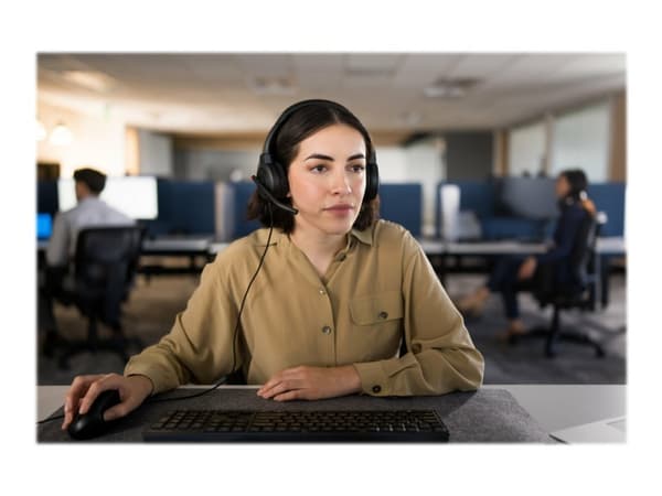 Kensington H1000 - Hodesett - on-ear - kablet - USB-C - svart