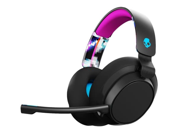 Skullcandy SLYR - Headset - fullstorlek - kabelansluten - 3,5 mm kontakt - ljudisolerande - black digi hype