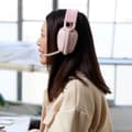 Miniatyrbild 4 av 4: Logitech ZONE VIBE 100 Over Ear-hörlurar Bluetooth Stereo Ganmmalrosa Brusreducering för mikrofon, Brusreducering Volym