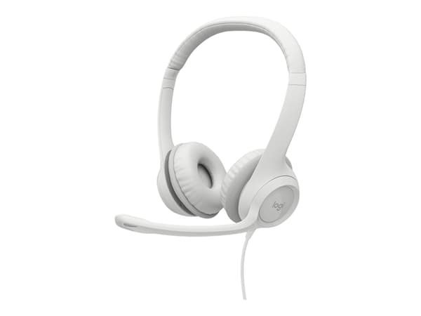Logitech H390 - Kuulokkeet - korvalla - kaapeli - USB - Luonnonvalkoinen