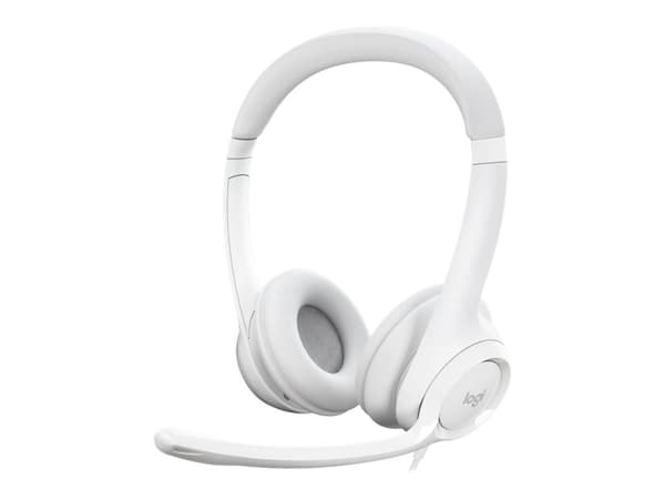 Logitech H390 - Kuulokkeet - korvalla - kaapeli - USB - Luonnonvalkoinen