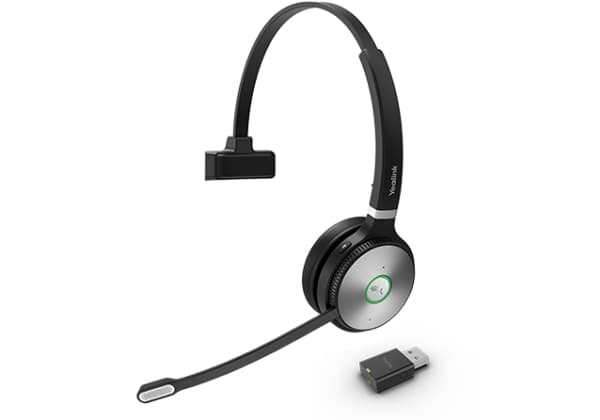 Yealink WH62 Portable - Hodesett - on-ear - DECT - trådløs - USB - Certified for Microsoft Teams