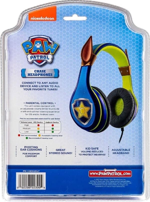 Ekids headphones Headphones for children 3 Paw Patrol Chase PW-140CH